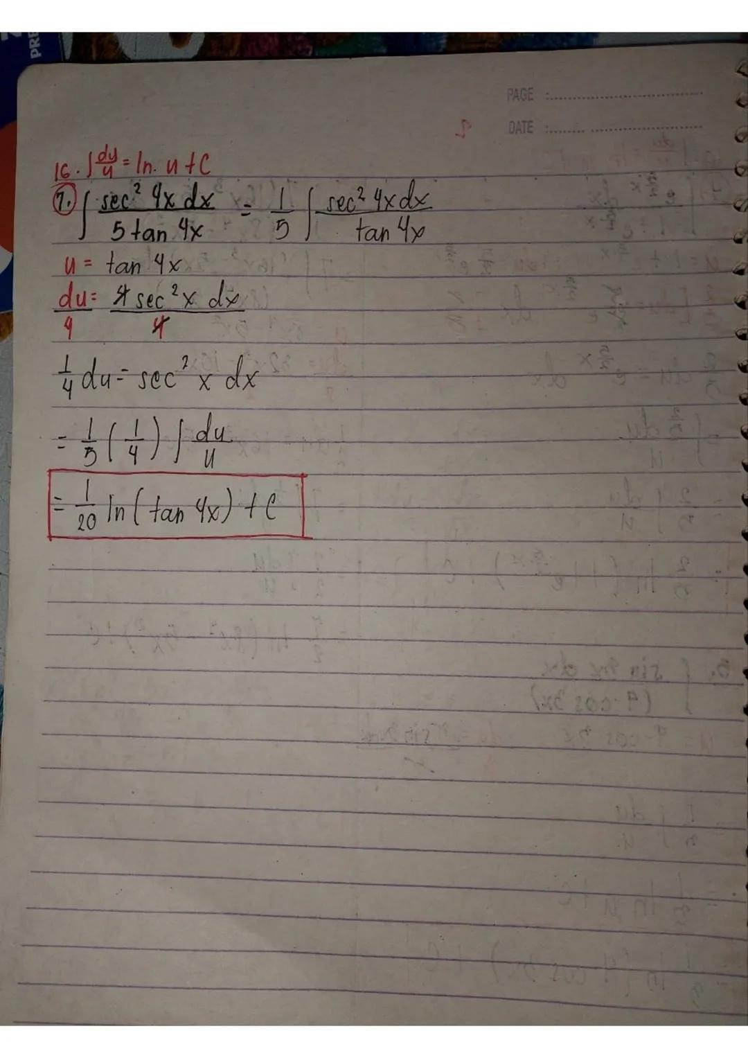 --- OCR Start ---
உ
PAGE..........DATE...
Calculus 2
- Integral Calculus
- Anti -differentiation
$\int f(x)dx = F(x) + C$
$\int$ integral si