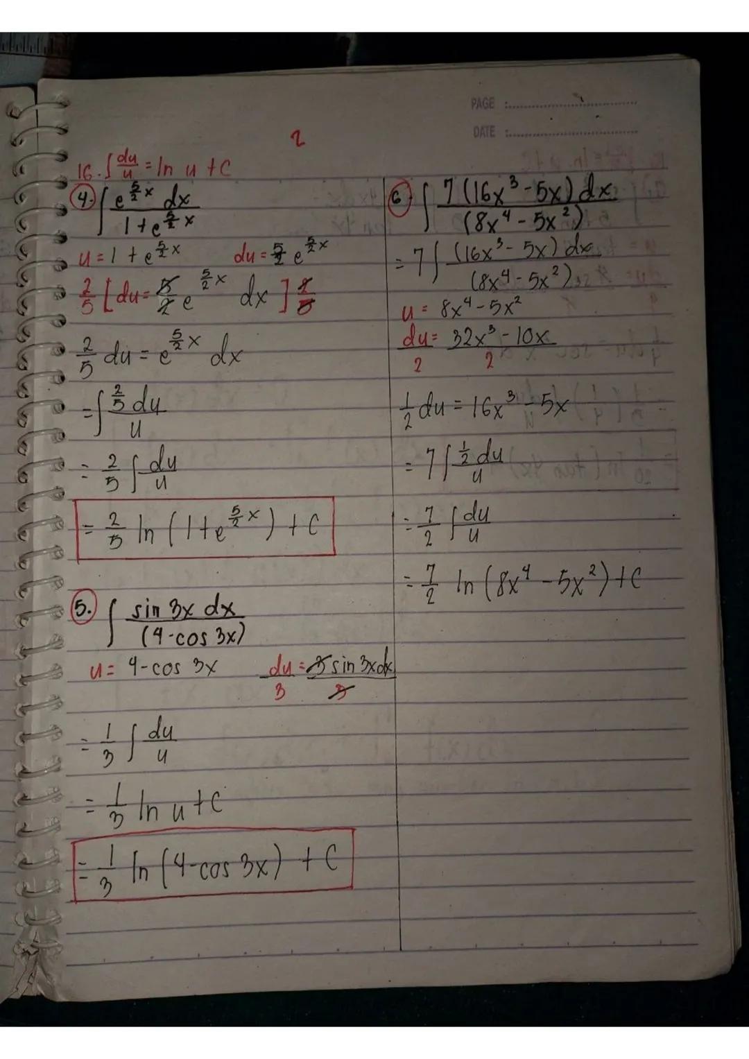 --- OCR Start ---
உ
PAGE..........DATE...
Calculus 2
- Integral Calculus
- Anti -differentiation
$\int f(x)dx = F(x) + C$
$\int$ integral si