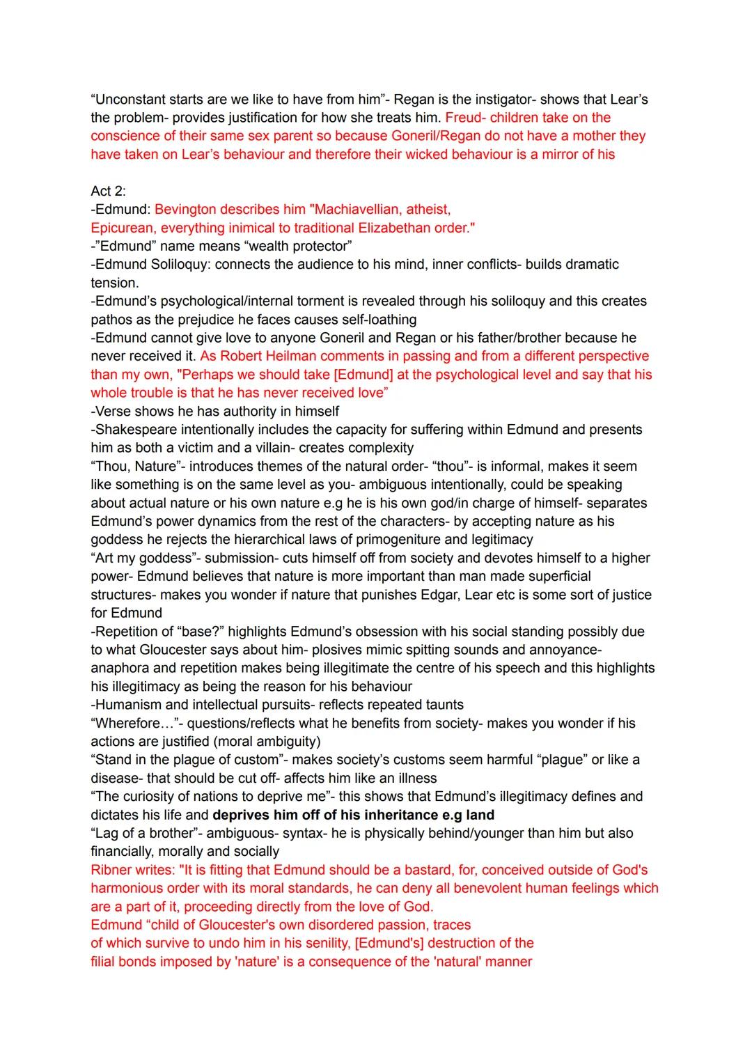 Act 1:
Starts in "Lear's Palace"- demonstrating majesty and contrasts with the ending
-As Act 1 progresses/advances and Shakespeare sequence