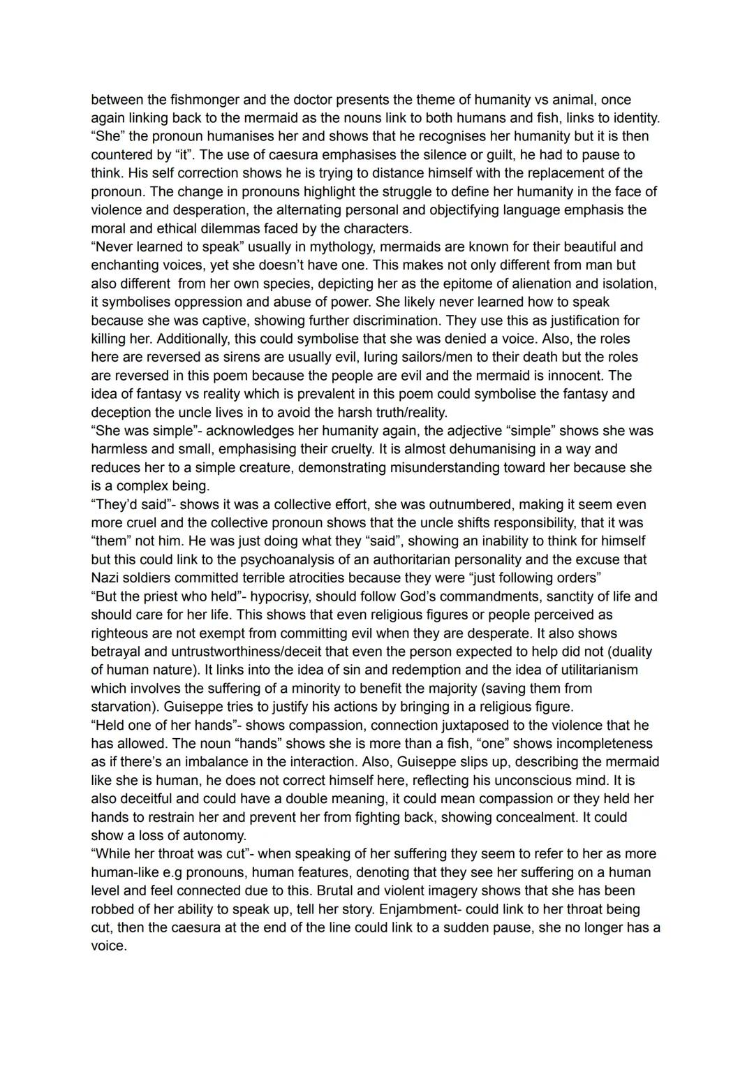 Giuseppe:
Millie M
"Giuseppe" means Joseph in Italian, this is an Biblical allusion and has religious undertones,
linking to the story of Jo
