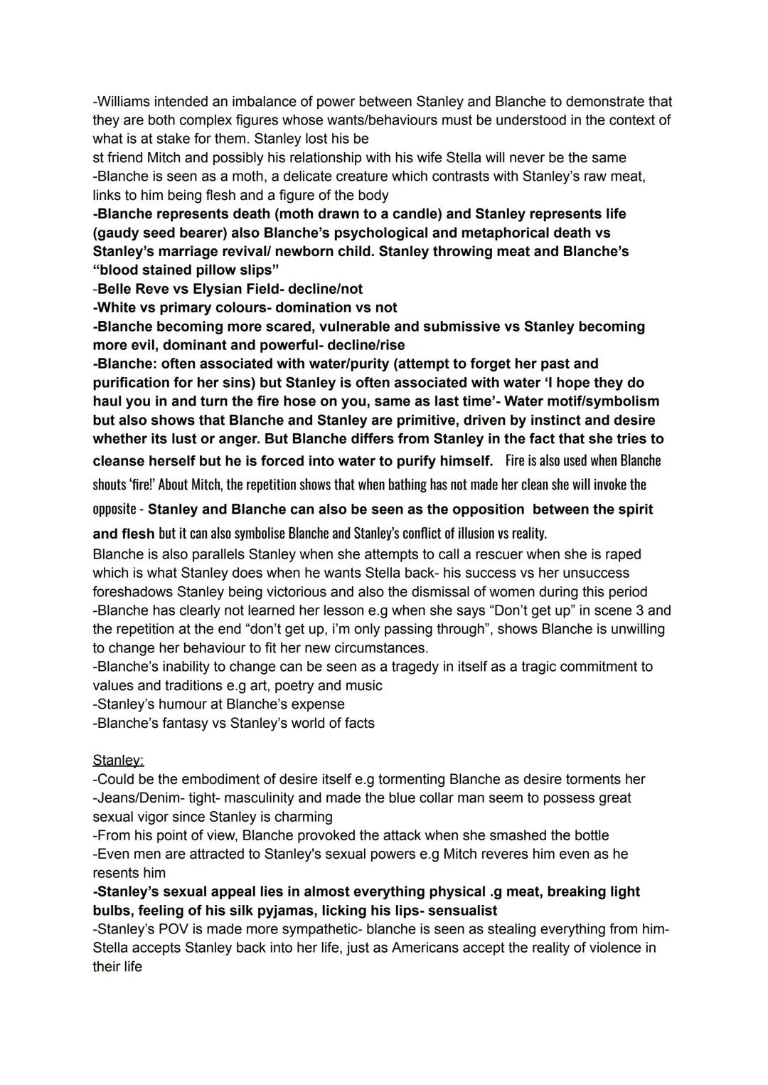 -Didactic drama
The title A streetcar named desire indicates that desire is a vehicle that has brought each of
the play's person into the dr