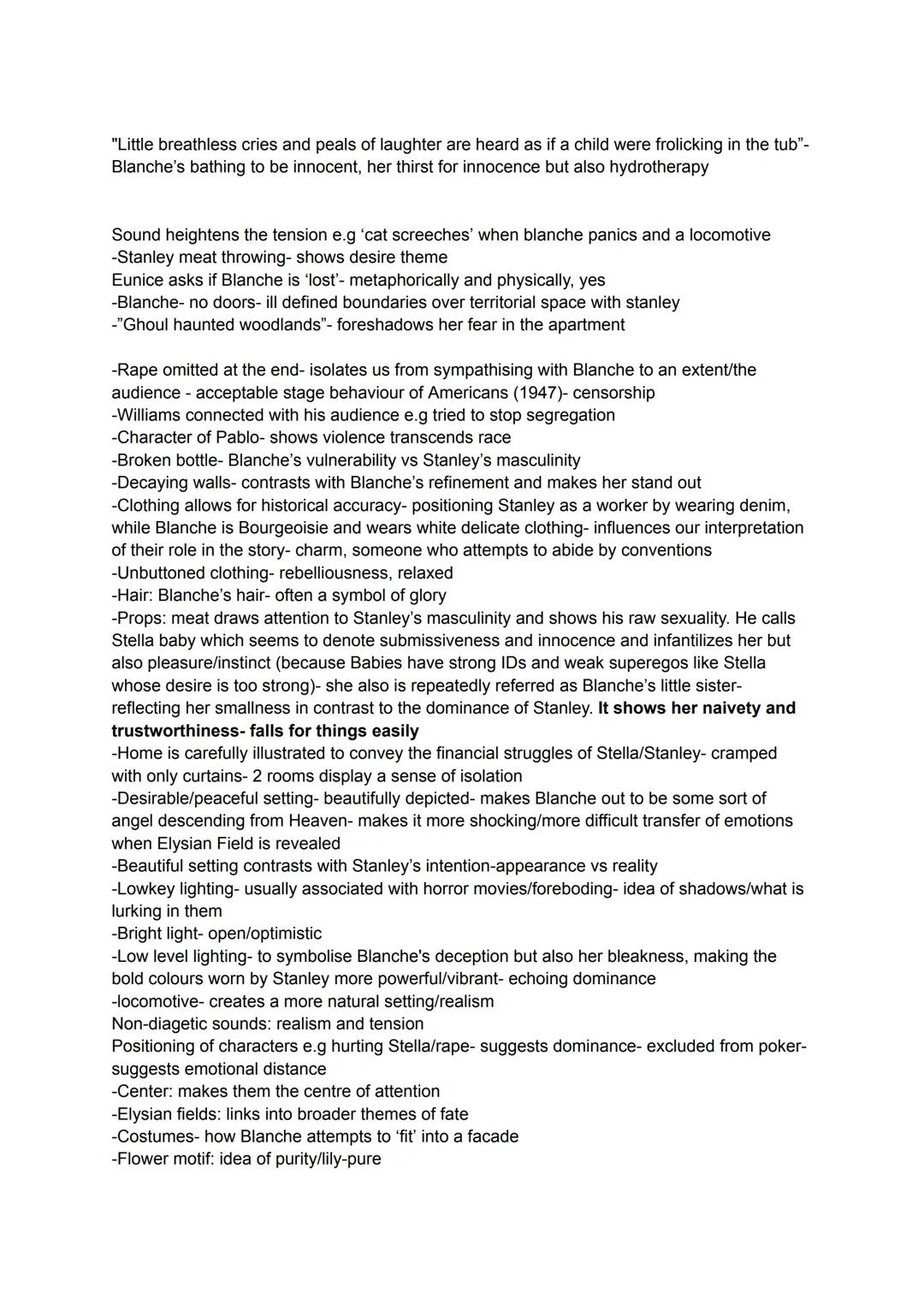 -Didactic drama
The title A streetcar named desire indicates that desire is a vehicle that has brought each of
the play's person into the dr