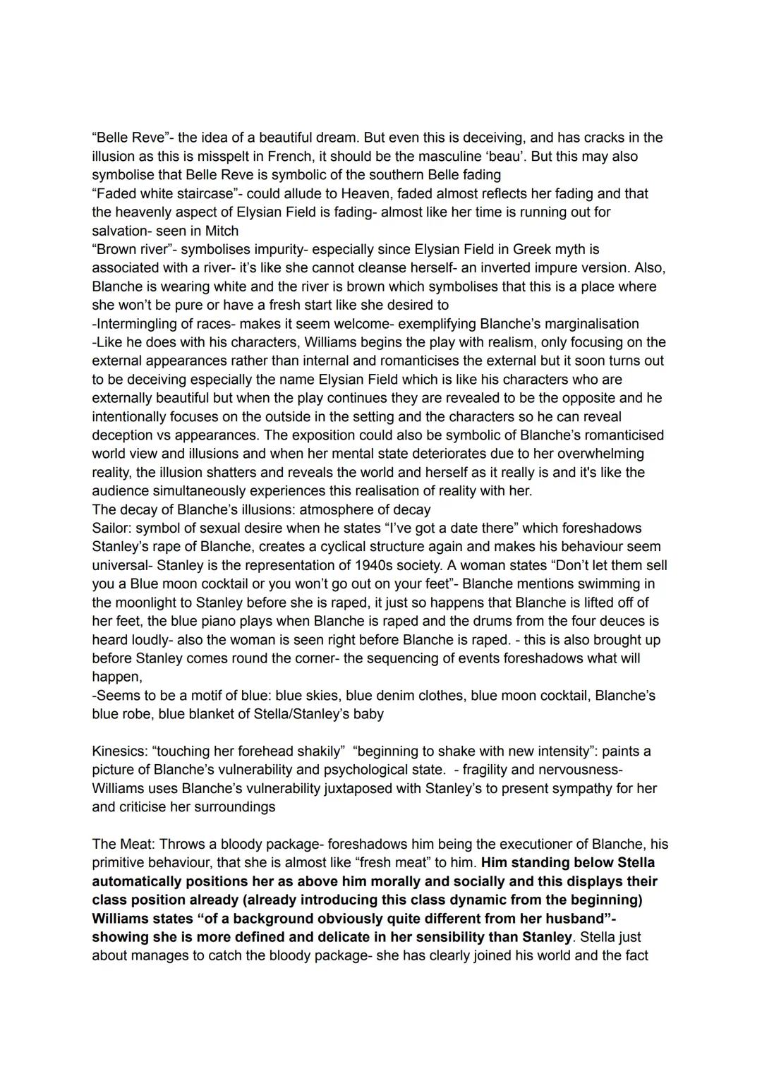 -Didactic drama
The title A streetcar named desire indicates that desire is a vehicle that has brought each of
the play's person into the dr