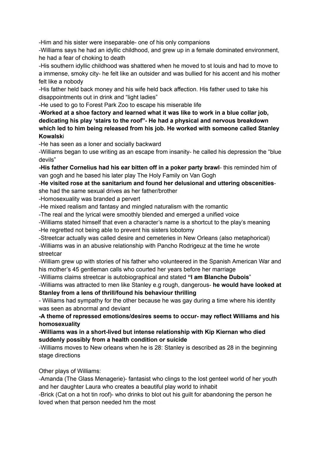 -Didactic drama
The title A streetcar named desire indicates that desire is a vehicle that has brought each of
the play's person into the dr