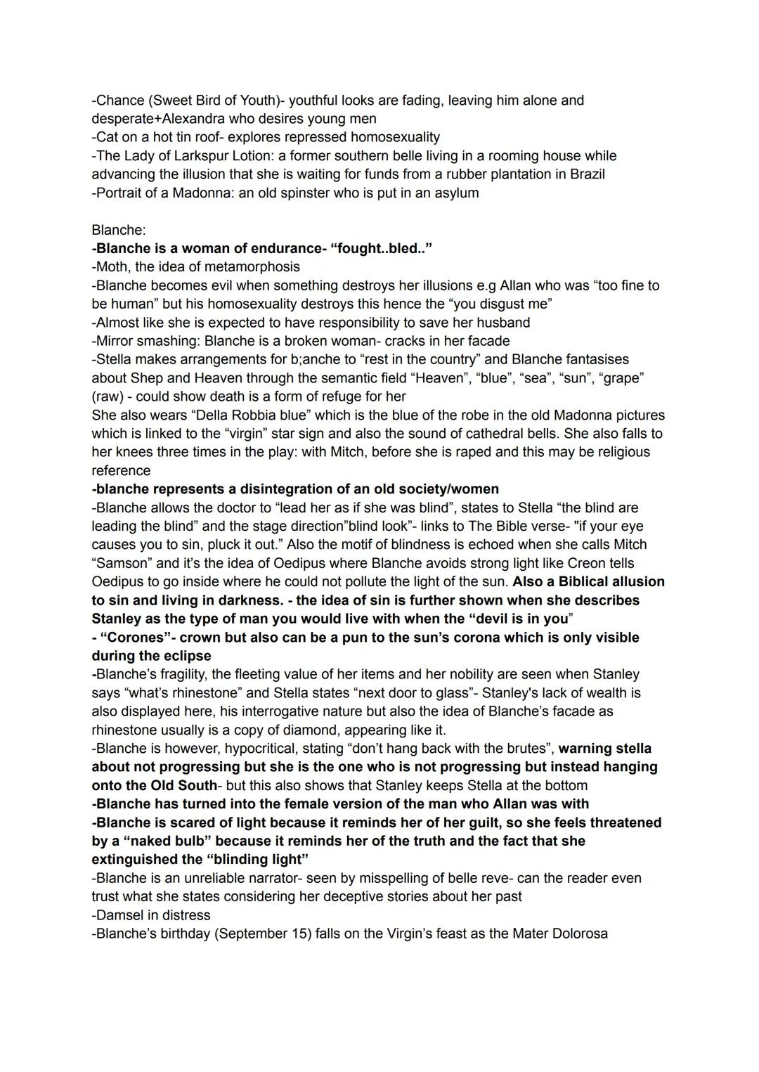 -Didactic drama
The title A streetcar named desire indicates that desire is a vehicle that has brought each of
the play's person into the dr