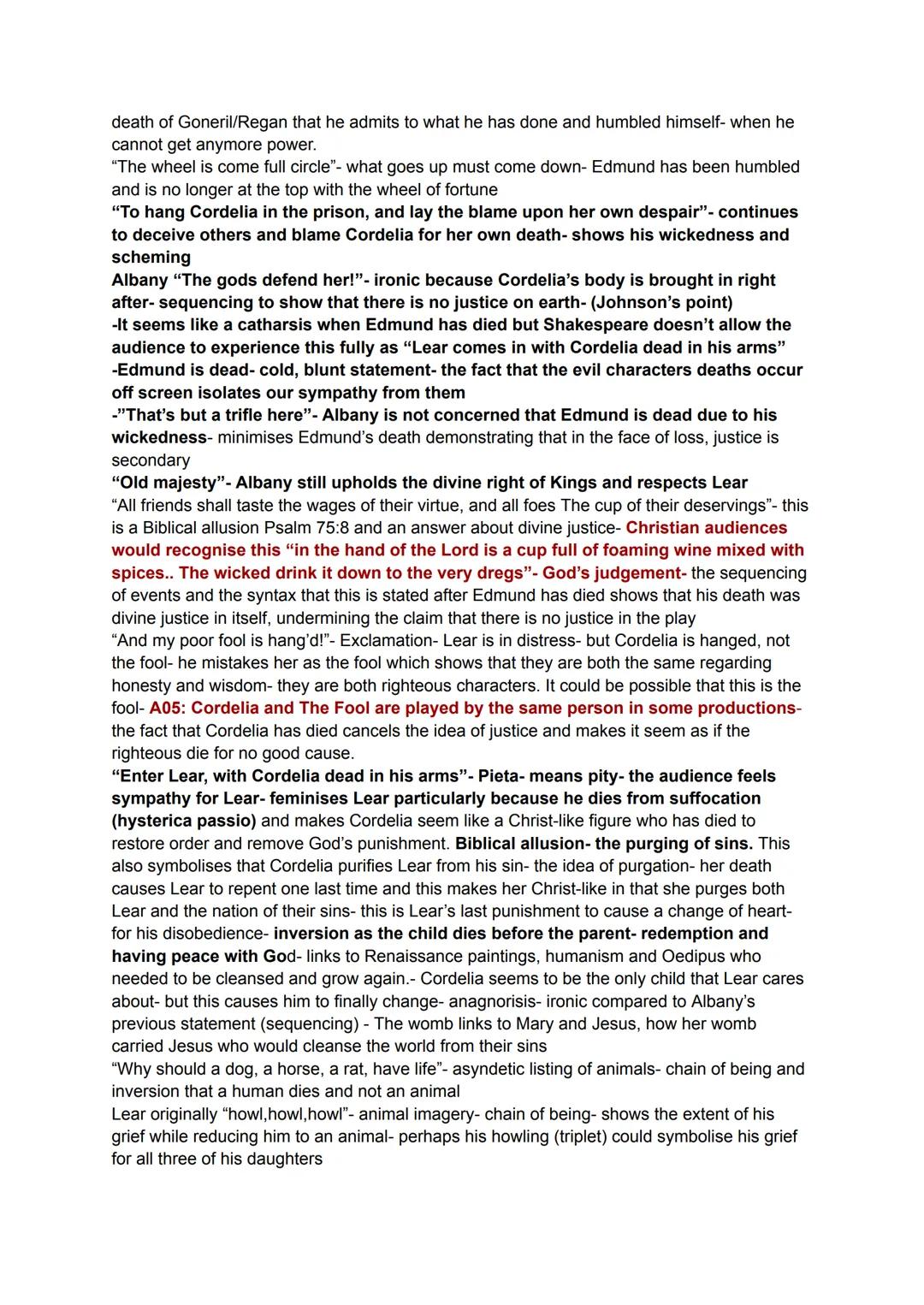 Act 5:
Scene 1:
Millie M
-Albany uses verse/imperatives-
"Domestic and particular boils"- microcosm for a civil war
"Combine together 'gains