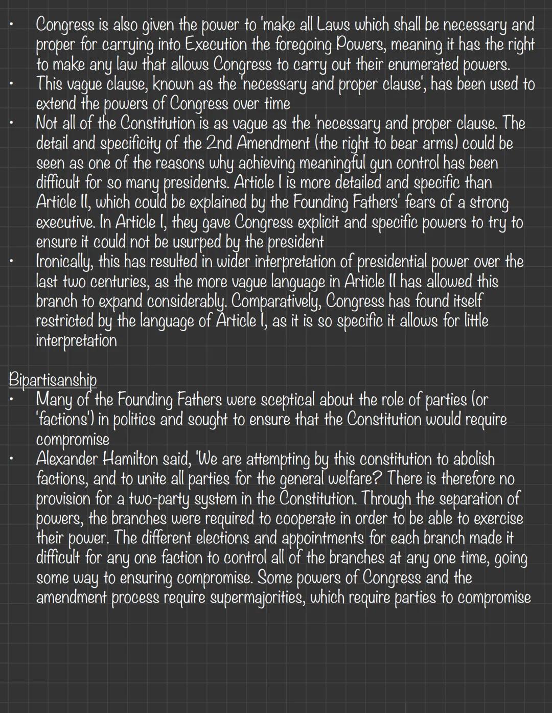 The Origins of The Constitution
Limited government
- The 13 colonies had fought for independence from the perceived tyranny of the
British m