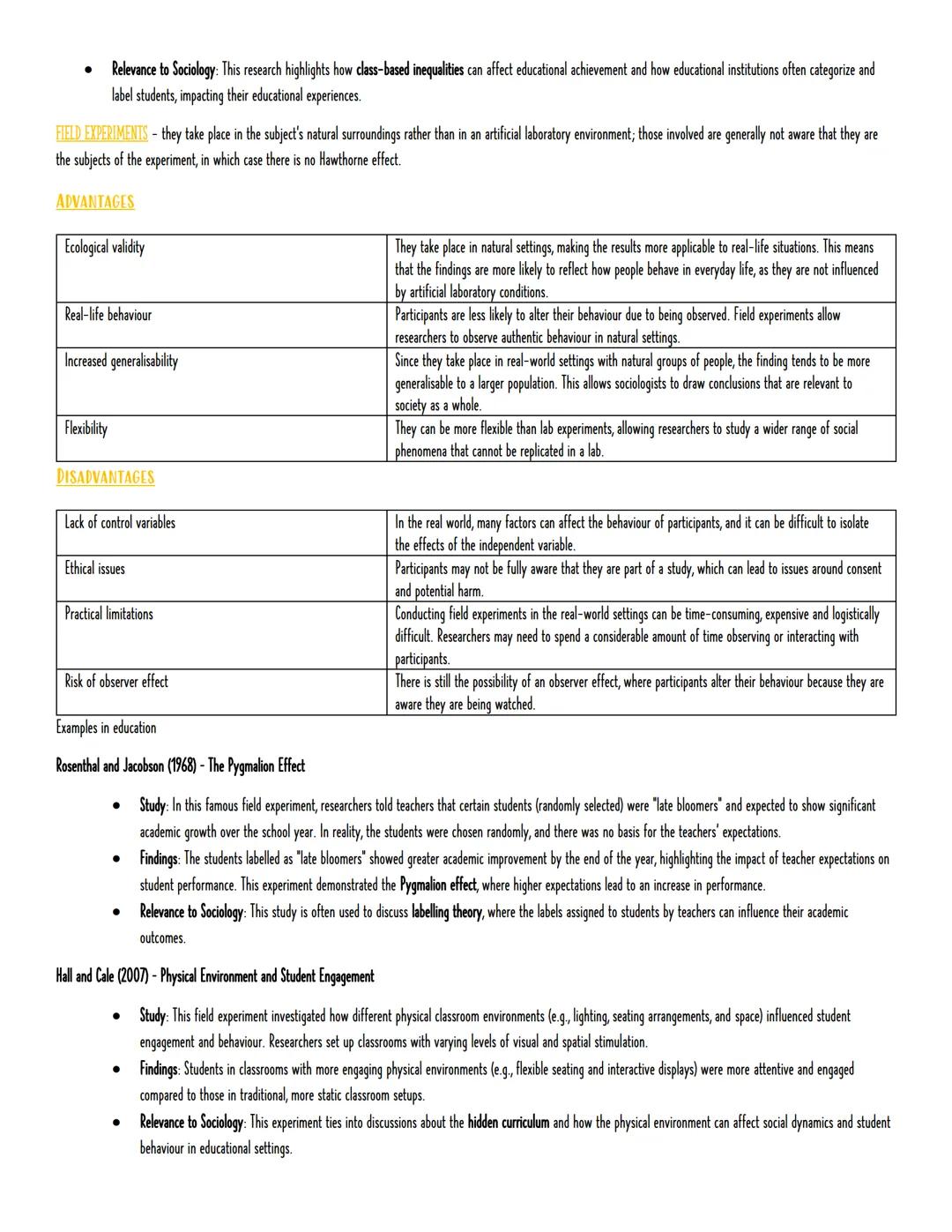 KEY WORDS
Research METHODS - Advantages AND DISADVantages
Quantitative data - refers to information that appears in numerical form, or in th