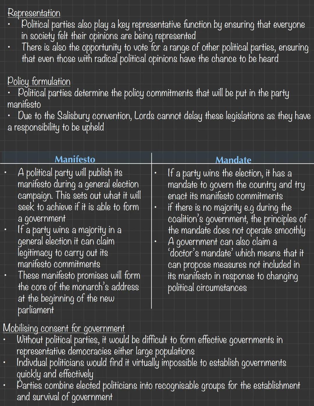 Features
Function & Features of Parties
Party system- there are several party system models, ranging from one-party
dominance to multiparty