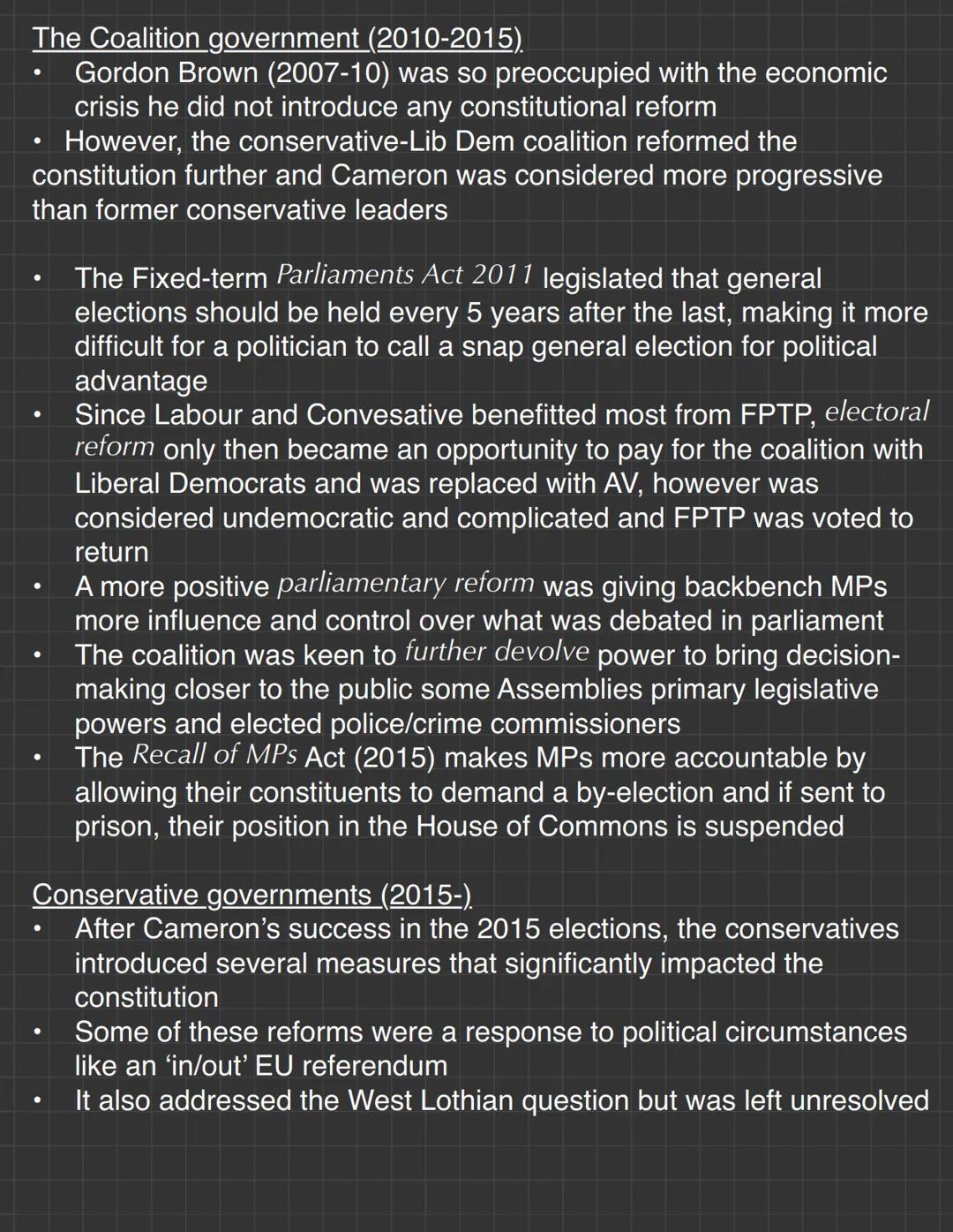 The Nature & Sources of UK Constitution
The nature of the UK constitution
- A constitution is the name given to the fundamental rules outlin