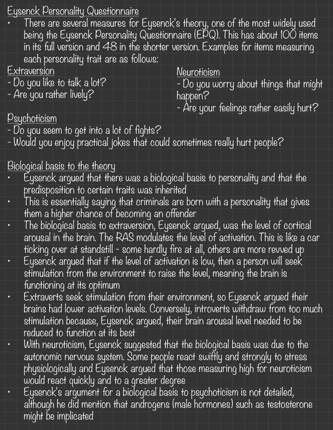 Offender Profiling
• This may be described as a profiler going into a murder investigation room, looking at
the evidence so far and saying w