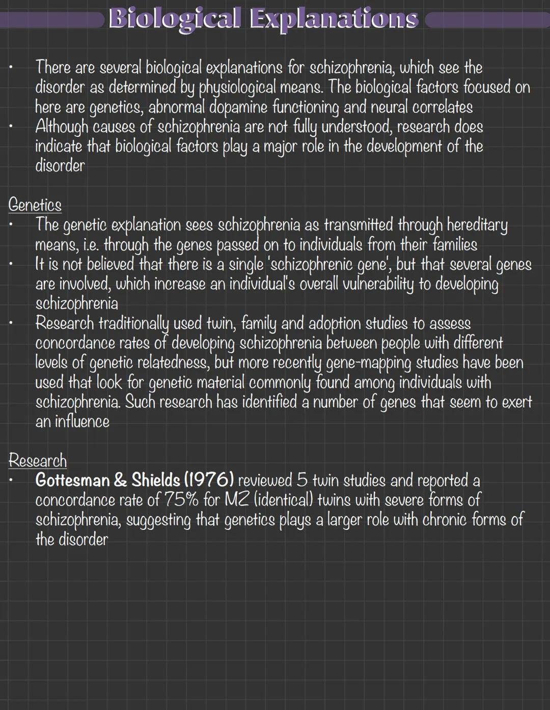 Classification of Schizophrenia
1% of all people develop schizophrenia with differences in prevalence rates, but
considered the most common