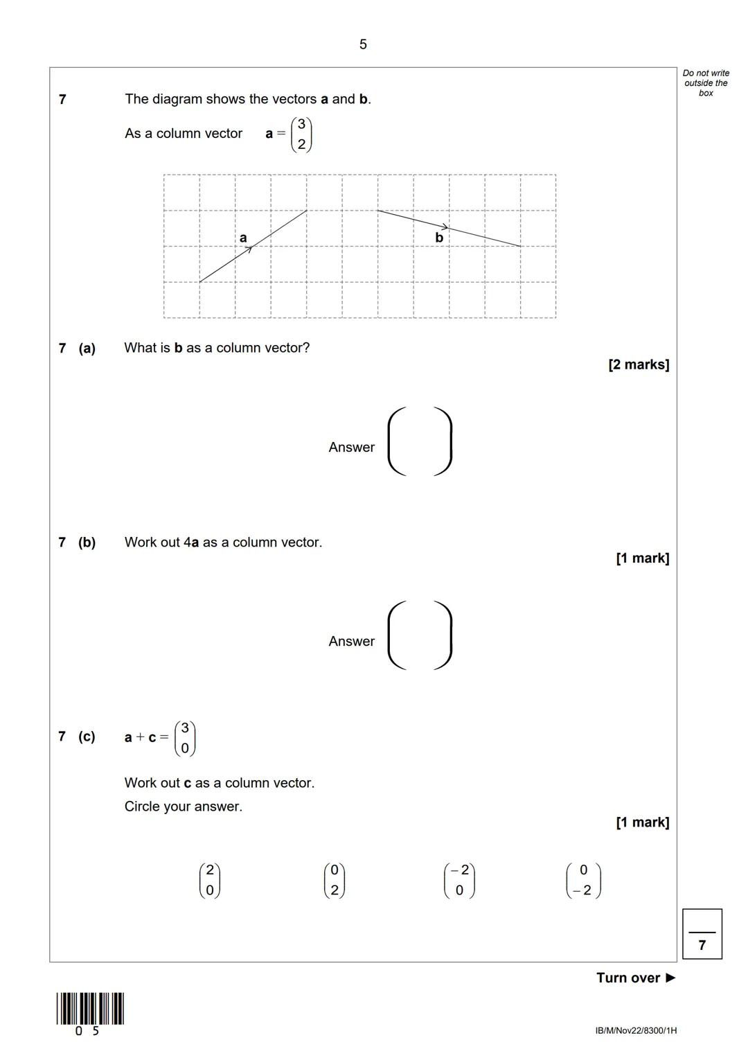 AQA
Please write clearly in block capitals.
Centre number
Surname
Forename(s)
Candidate signature
I declare this is my own work.
GCSE
Candid