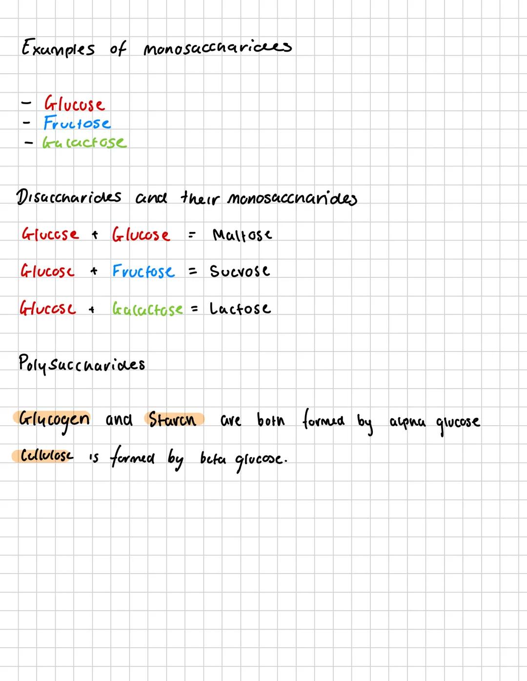 Topic: Biological Molecules
Carbohydrates fact file
Carbohydrates are macle up of
monomers called monosaccharides.
Important Words
Monomers