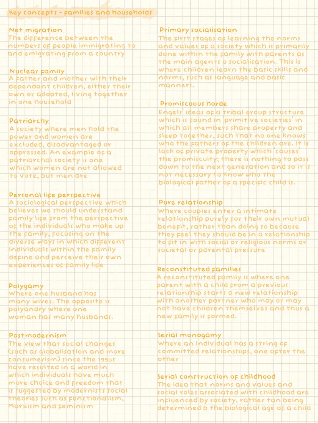 Key concepts - education
A-C economy
Where schools focus a disproportionate
amount of resources on making sure
middling students get 5 A* -