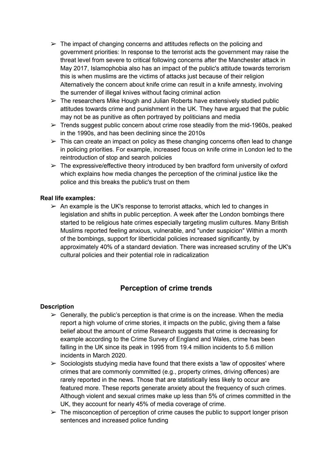 # Criminology
AC1.5 Task 3
Moral panic
Description
➤ Media exaggerates the level of serious crime and the risk of becoming a victim for
exa