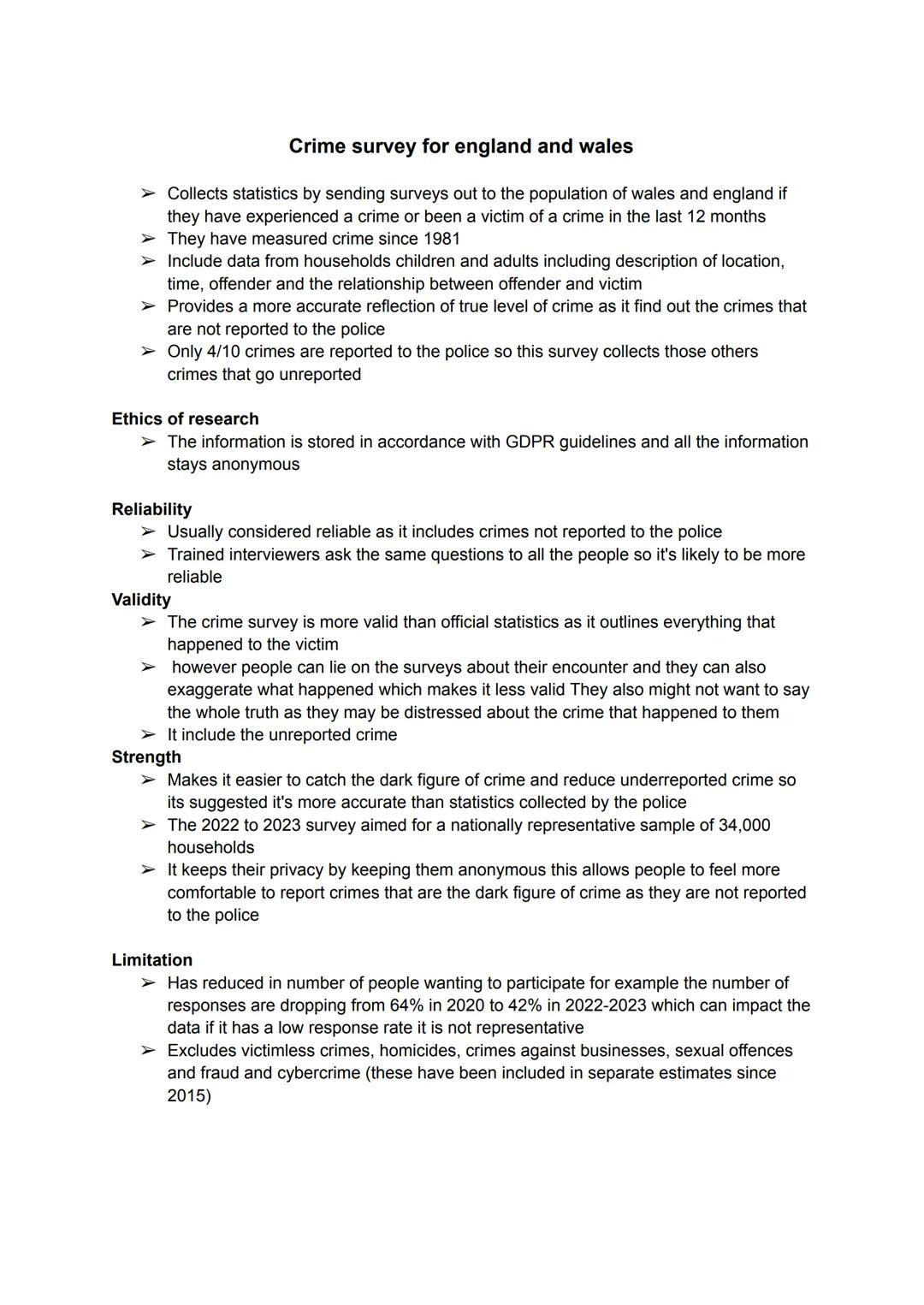 # Criminology
AC1.6 Task 4
# Home of national statistics
➤ For each type of crime, the 43 police forces across the UK must send in figures