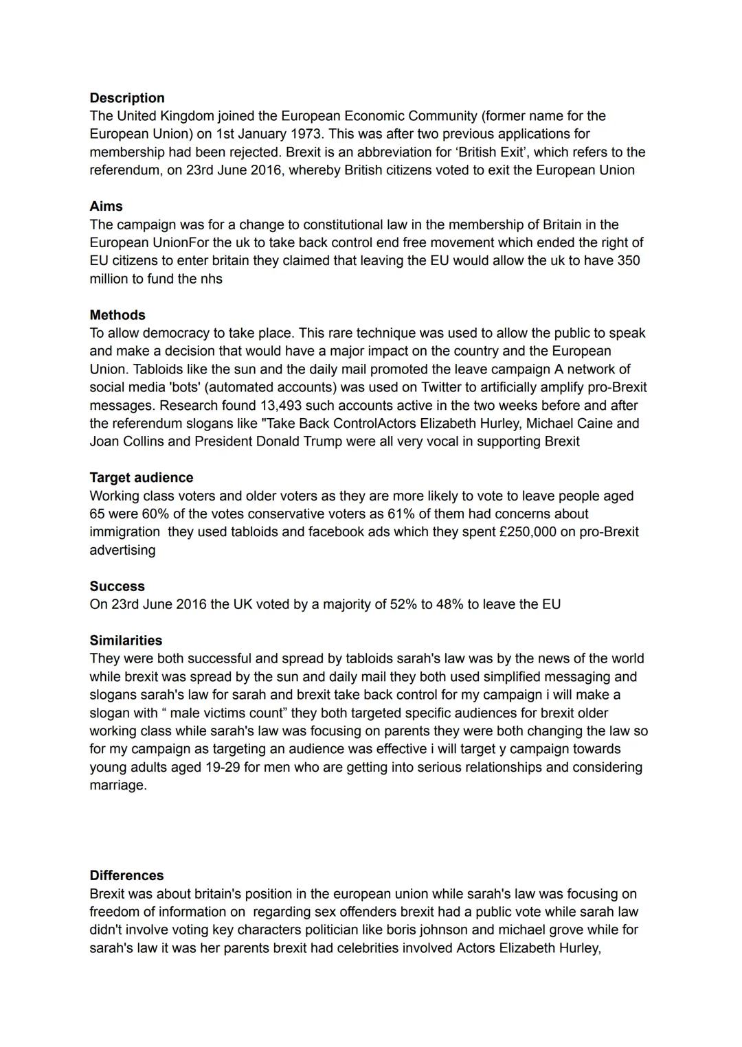 # Criminology
AC2.1
## Sarah's law
Description
In 2000, while she and her family were visiting her grandparents, Sarah Payne, then aged 8,