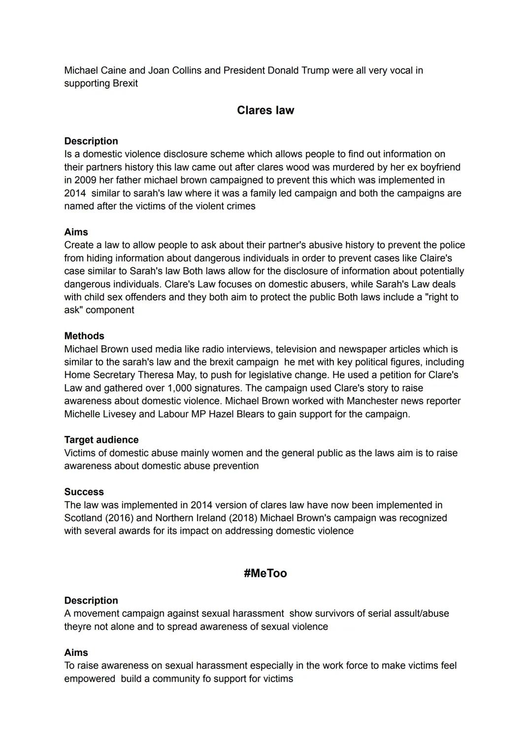 # Criminology
AC2.1
## Sarah's law
Description
In 2000, while she and her family were visiting her grandparents, Sarah Payne, then aged 8,