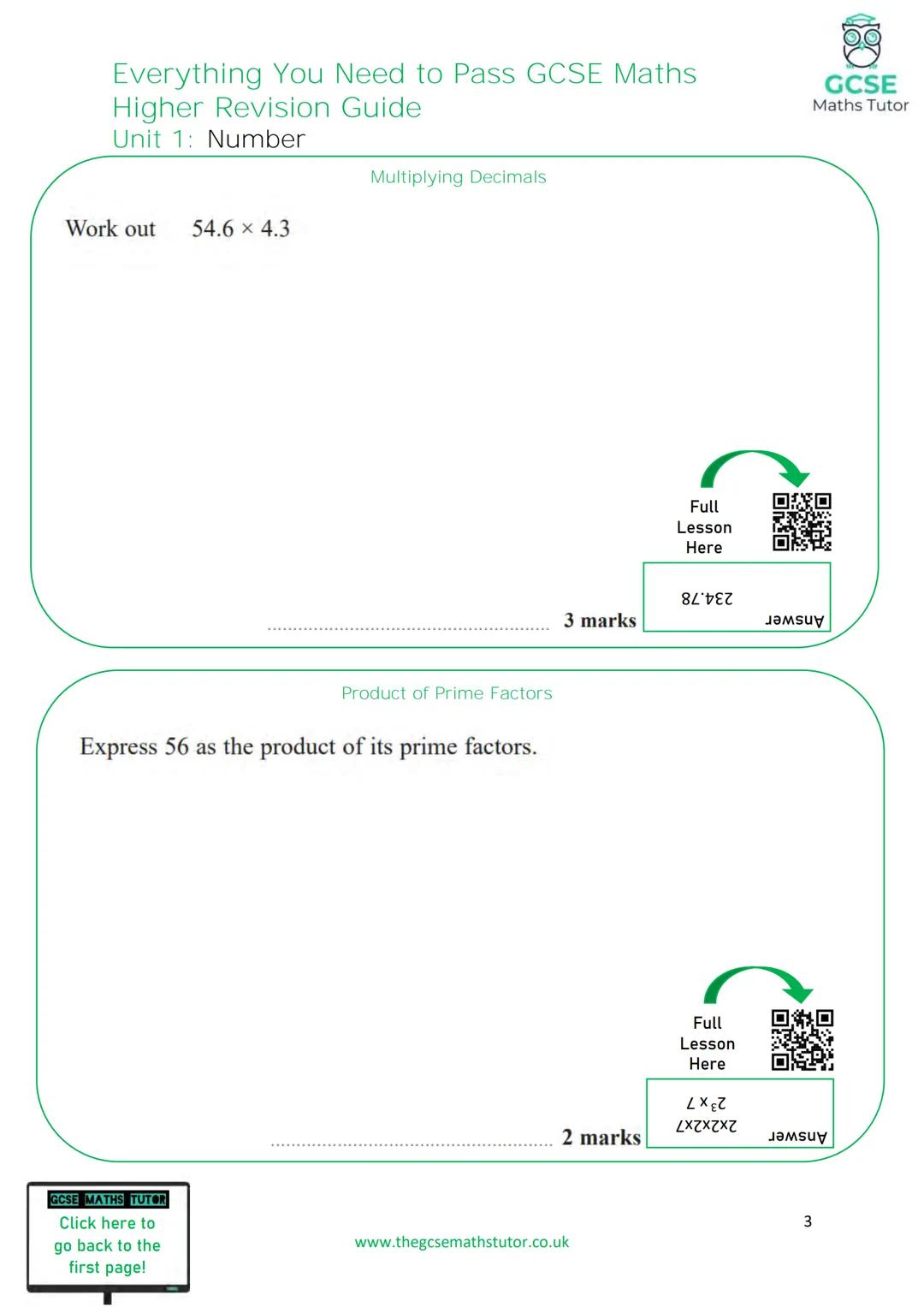 TGMT
THE ULTIMATE
REVISION GUIDE
FOR GCSE MATHS
EVERYTHING YOU NEED TO
PASS YOUR GCSE MATHS EXAM
HIGHER TIER
WWW.THEGCSEMATHSTUTOR.CO.