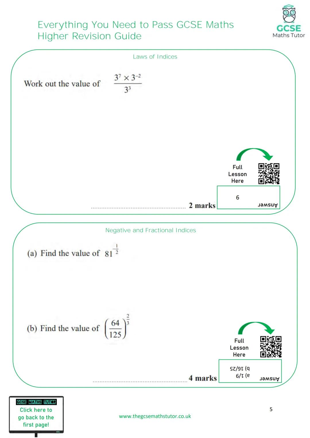 TGMT
THE ULTIMATE
REVISION GUIDE
FOR GCSE MATHS
EVERYTHING YOU NEED TO
PASS YOUR GCSE MATHS EXAM
HIGHER TIER
WWW.THEGCSEMATHSTUTOR.CO.