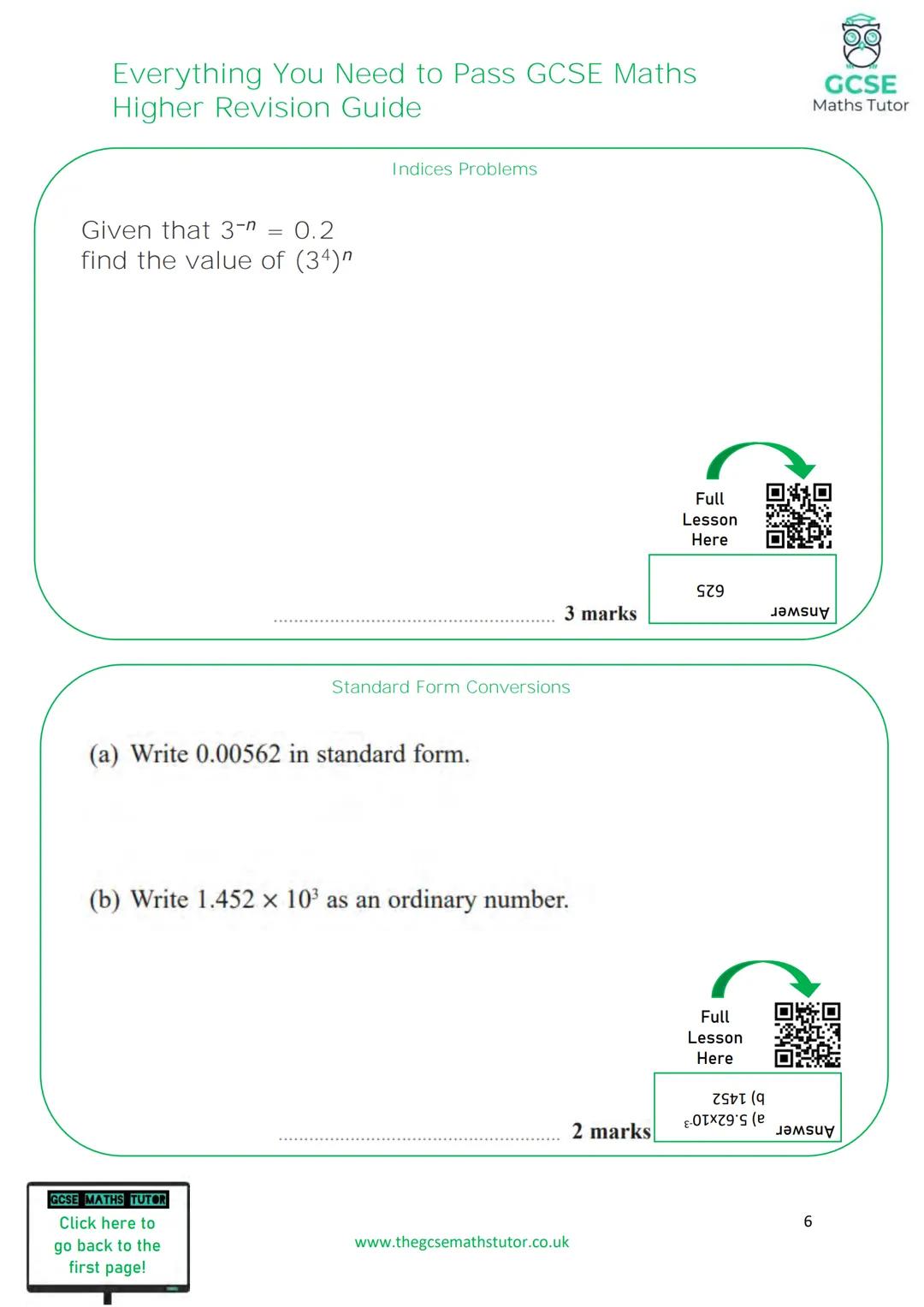 TGMT
THE ULTIMATE
REVISION GUIDE
FOR GCSE MATHS
EVERYTHING YOU NEED TO
PASS YOUR GCSE MATHS EXAM
HIGHER TIER
WWW.THEGCSEMATHSTUTOR.CO.