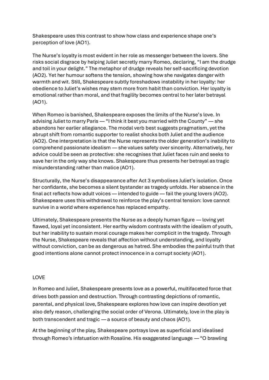 # ROMEO + JULIET 25 MARKERS FULL
ROMEO
In Romeo and Juliet, Shakespeare presents Romeo as a passionate, impulsive and
idealistic young man