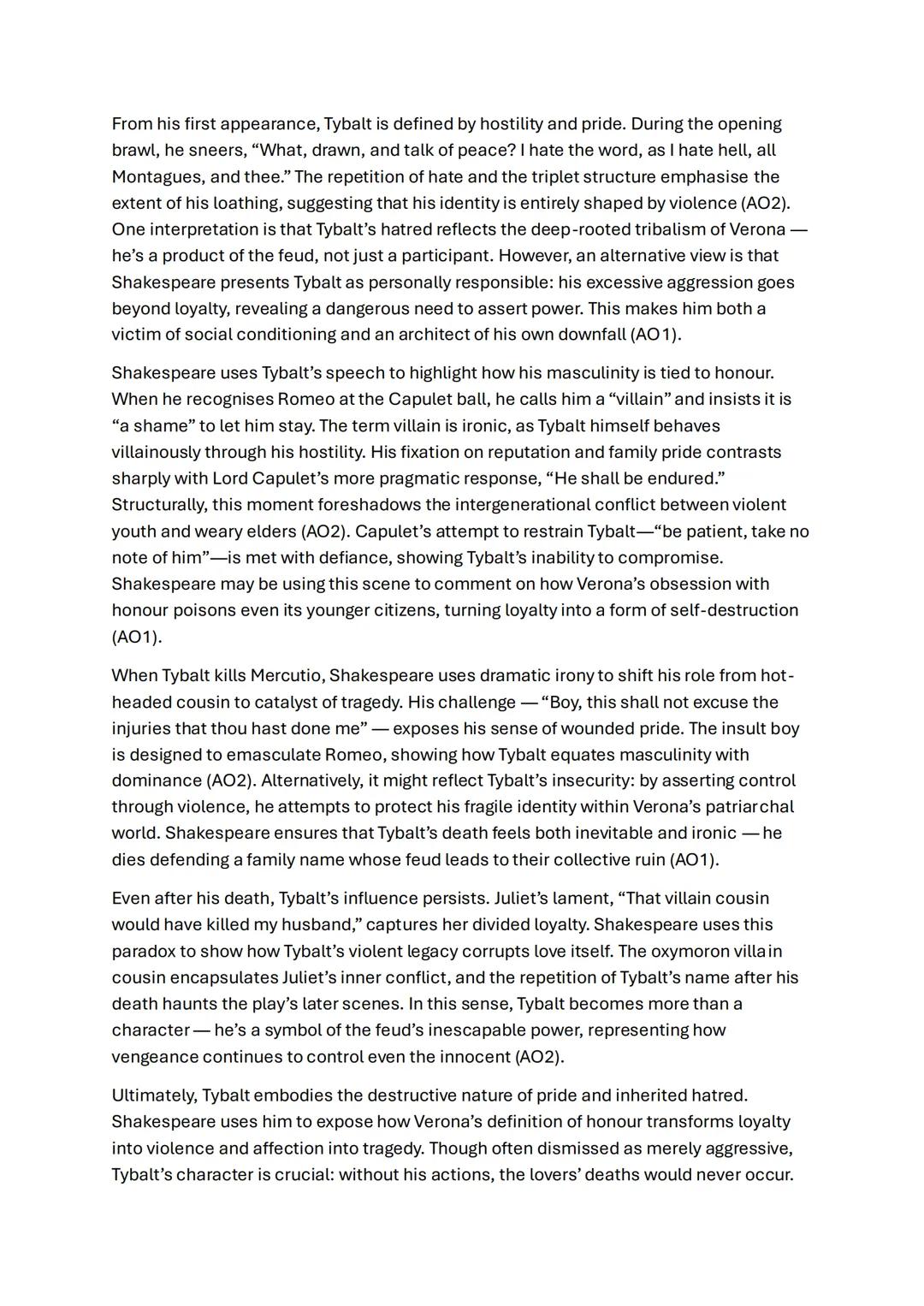 # ROMEO + JULIET 25 MARKERS FULL
ROMEO
In Romeo and Juliet, Shakespeare presents Romeo as a passionate, impulsive and
idealistic young man