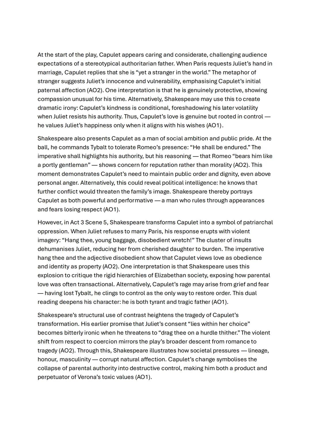 # ROMEO + JULIET 25 MARKERS FULL
ROMEO
In Romeo and Juliet, Shakespeare presents Romeo as a passionate, impulsive and
idealistic young man