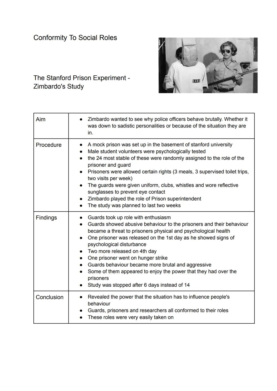 conformity to social roles Conformity To Social Roles
The Stanford Prison Experiment -
Zimbardo's Study
5481
| Aim |