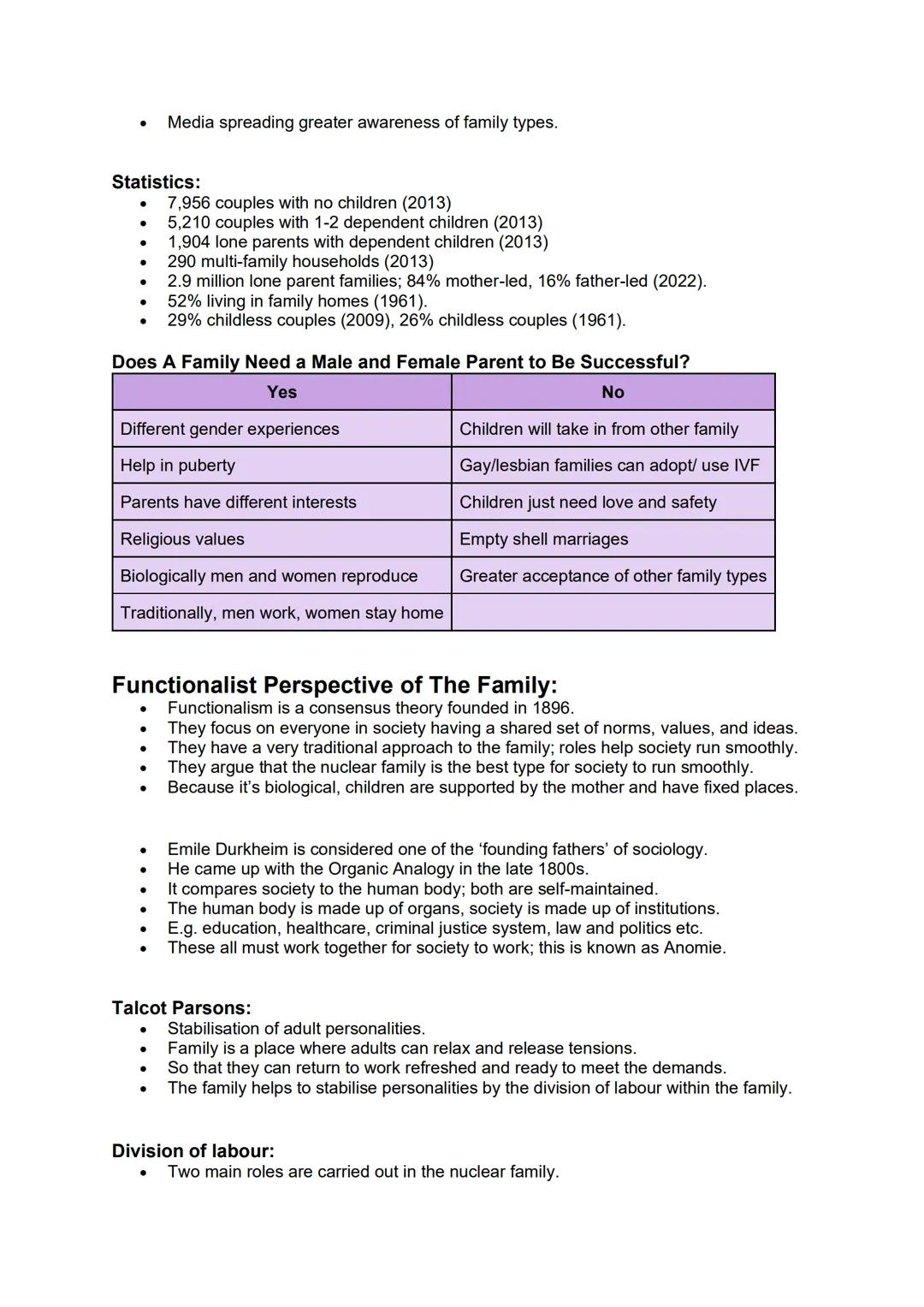 # Family Structures:
Nuclear:
- Traditional, often seen as the ideal, "cereal packet family".
- Heterosexual parents, married, 2.5 children.