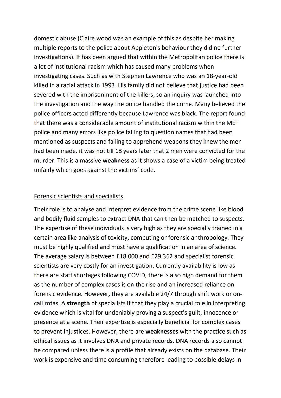# AC1.1
There are many individuals involved in the investigation and prosecution of
criminal cases who each perform different roles and hav