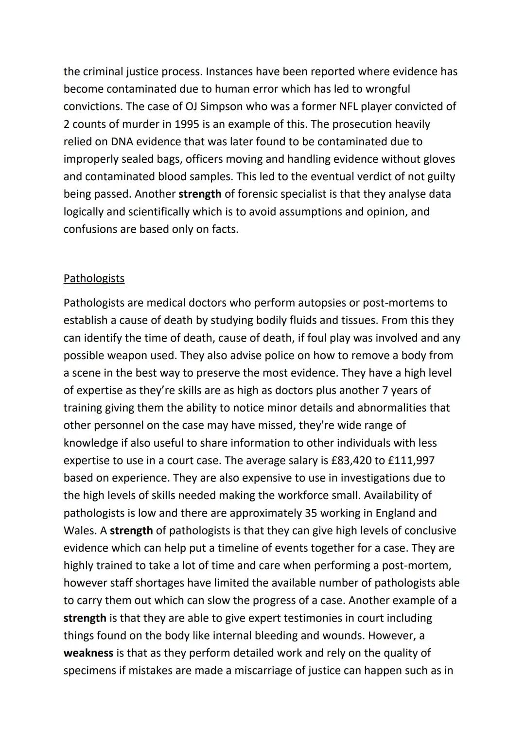 # AC1.1
There are many individuals involved in the investigation and prosecution of
criminal cases who each perform different roles and hav