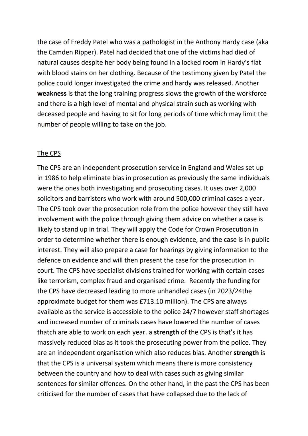 # AC1.1
There are many individuals involved in the investigation and prosecution of
criminal cases who each perform different roles and hav
