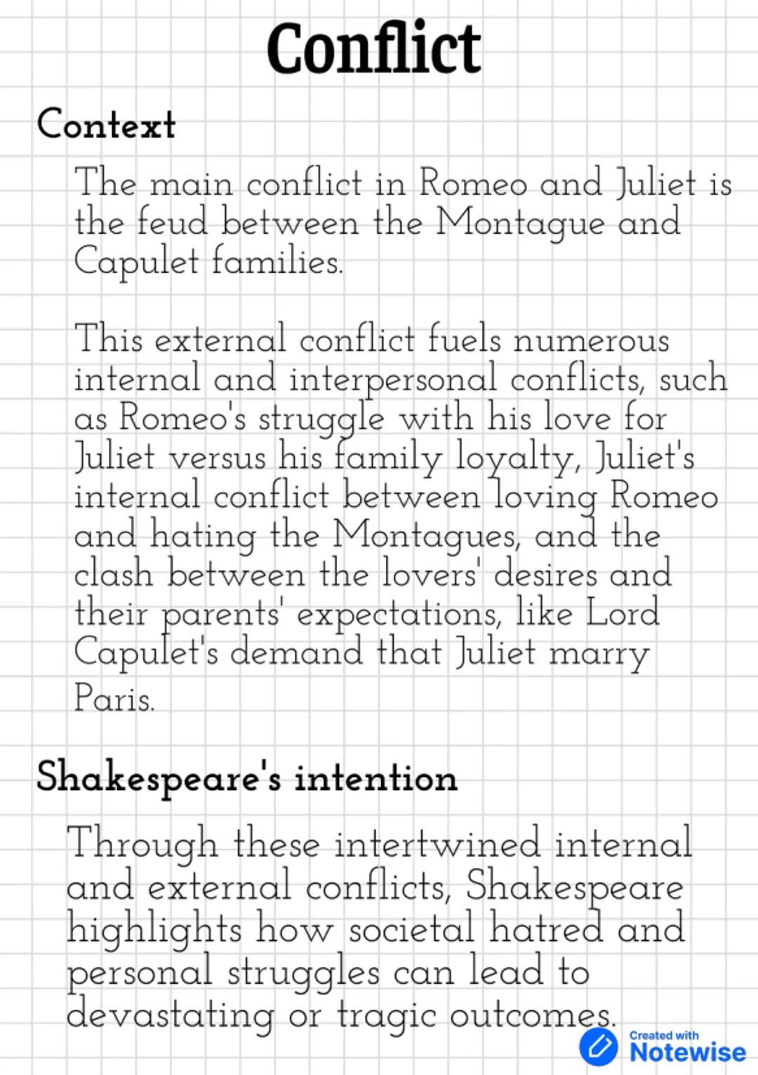 # Romeo and Juliet key
# themes
## Love
### Context
The play explores various forms of
love.
This includes the pure, impulsive love
bet