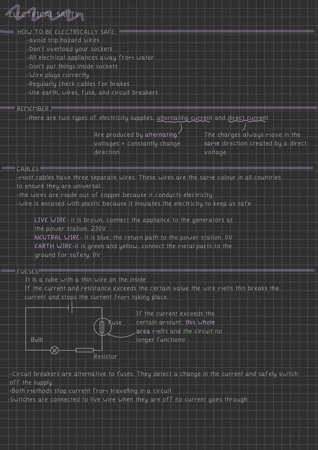 ELECTRICITY +
CIRCUITS # CURRENT AND CIRCUITS
Before we begin on the actual topic, here is some basic knowledge you must remember!
- Positiv