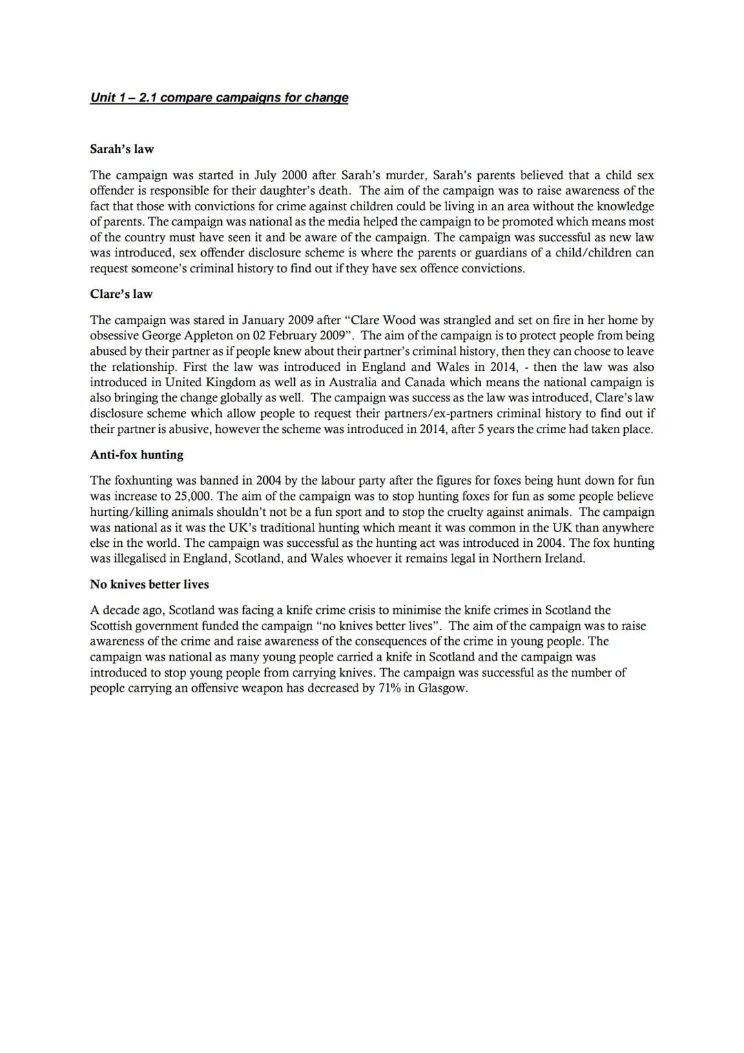# Unit 1-1.4 describe the media representation of crime and 1.5 explain the impact of the media representation on the public perception of c