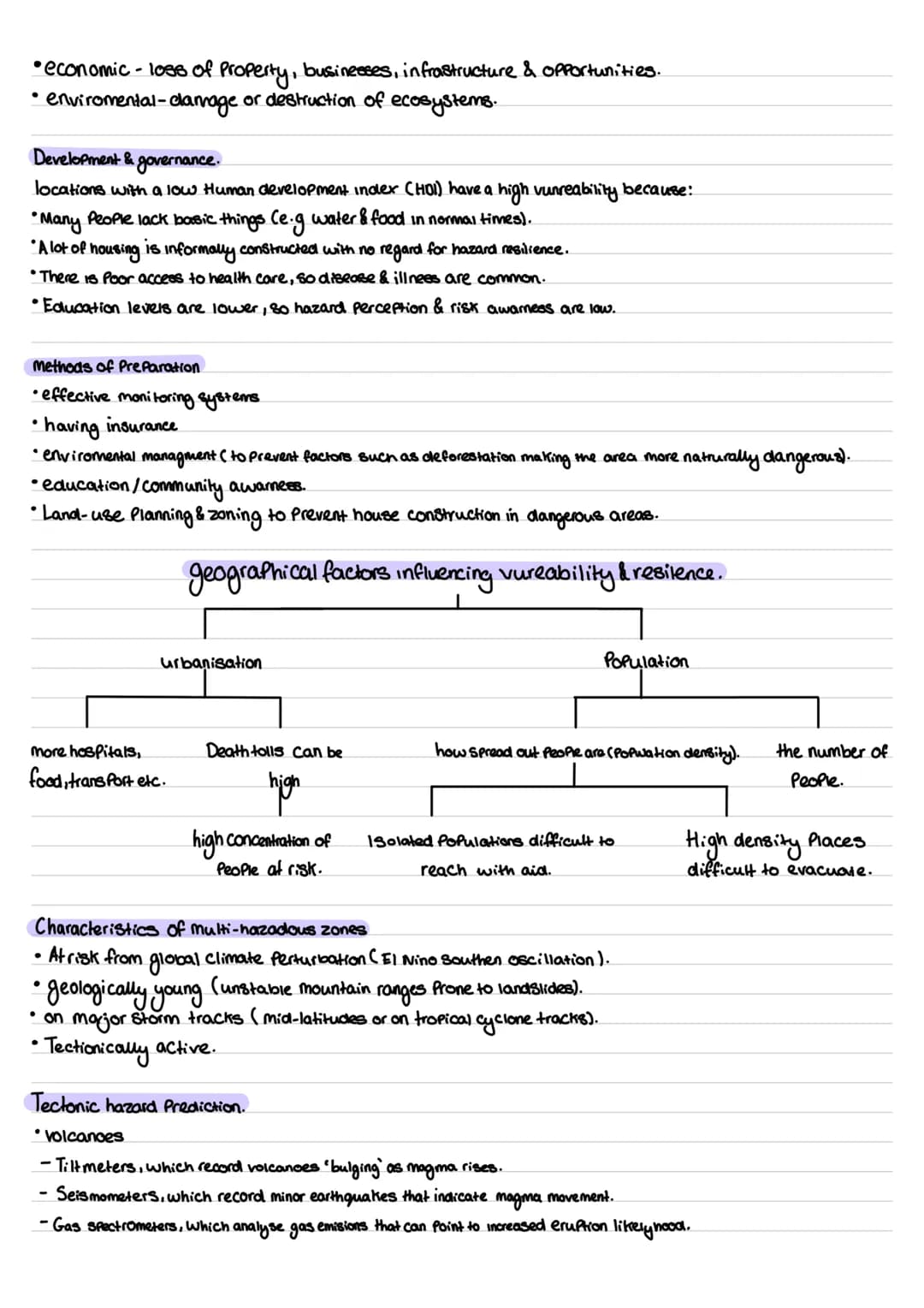 # Hazards in a geographical context.
- Geo Physical natrual hazards - include volcanoes & sesmic hazards. They are hazards related to the li
