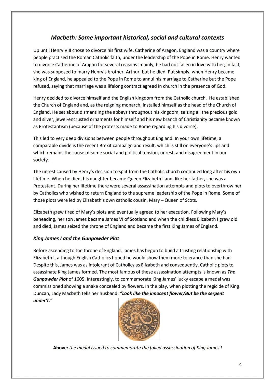 AQA English Literature Paper 1
Macbeth
Revision booklet
1 # REMINDER
In the exam, you will be presented with a short extract from the pla