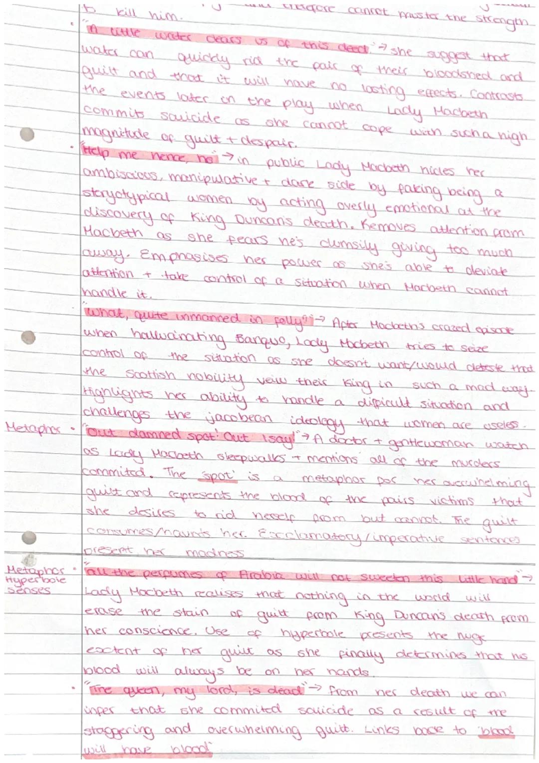 Simile
Lady Macbeth
KEY QUOTES:
that I may pour my spirits
Macbeth to
fill of
Imperative" Tunser me here
herself of
imagery
plan. In
tics as