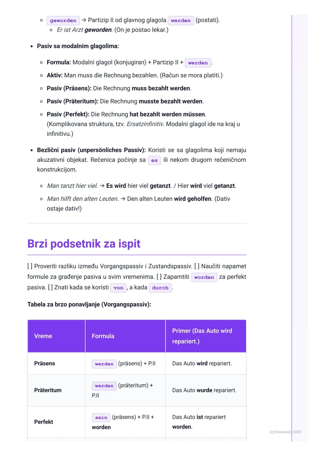 # Pasiv (Sve vrste i vremena)
Uvod i pregled pasiva
Pasiv se koristi kada radnja (šta se dešava) ili stanje (kakav je rezultat) važnije od