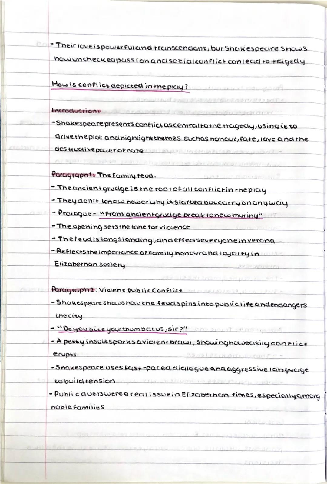 ROMEO AND JULIET ESSAY PLANS
How is the theme of fate presented in the play?
Introduction:
-fare is inevitable
-Shakespeare explores the pow