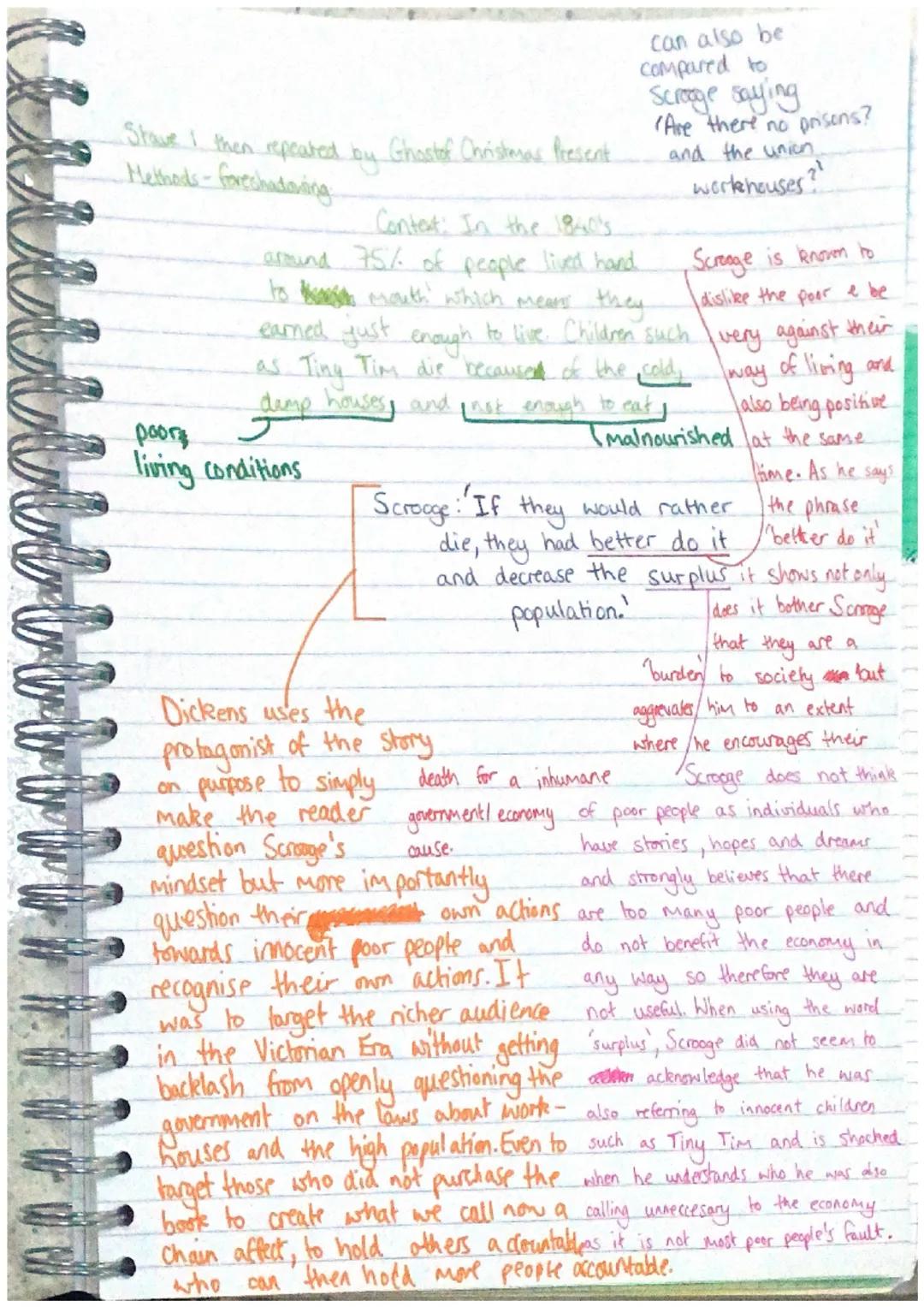 Shave I then repeated by Ghastof Christmas Present.
Hethods-foreshadowing
Contat: In the 1940's
around 75% of people lived hand
to mouth wh
