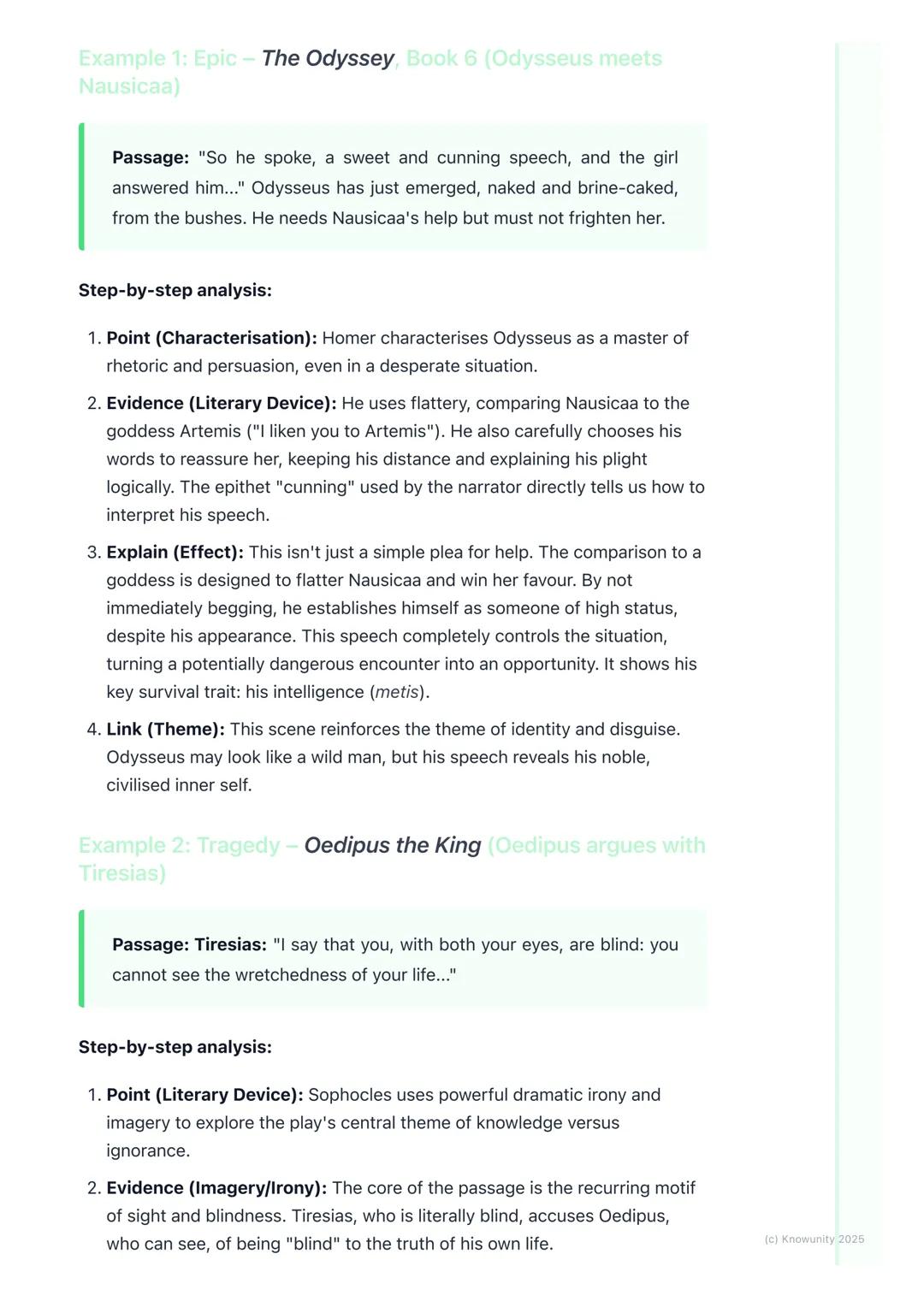 # Literary Analysis Techniques
1. Overview
Literary analysis is all about digging deeper into a text like the Odyssey or a
play like Bacch