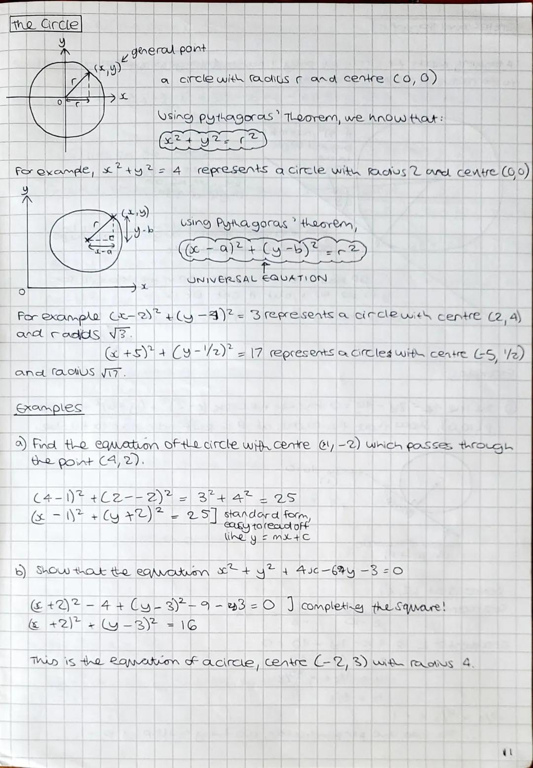 Eirde Geometry
The points (-2,8), V (7, 7) and Ww(-3, -1) lie on a circle.
() show that AUVW has a right angle
m
10
mw
muw
=
7-8
7-2
-1-7
3-