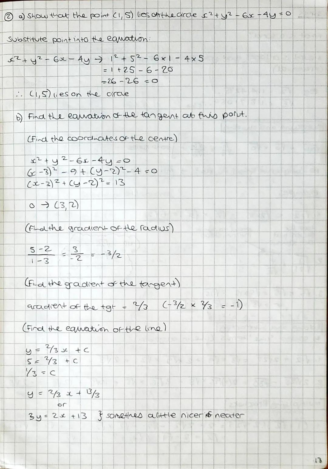 Eirde Geometry
The points (-2,8), V (7, 7) and Ww(-3, -1) lie on a circle.
() show that AUVW has a right angle
m
10
mw
muw
=
7-8
7-2
-1-7
3-
