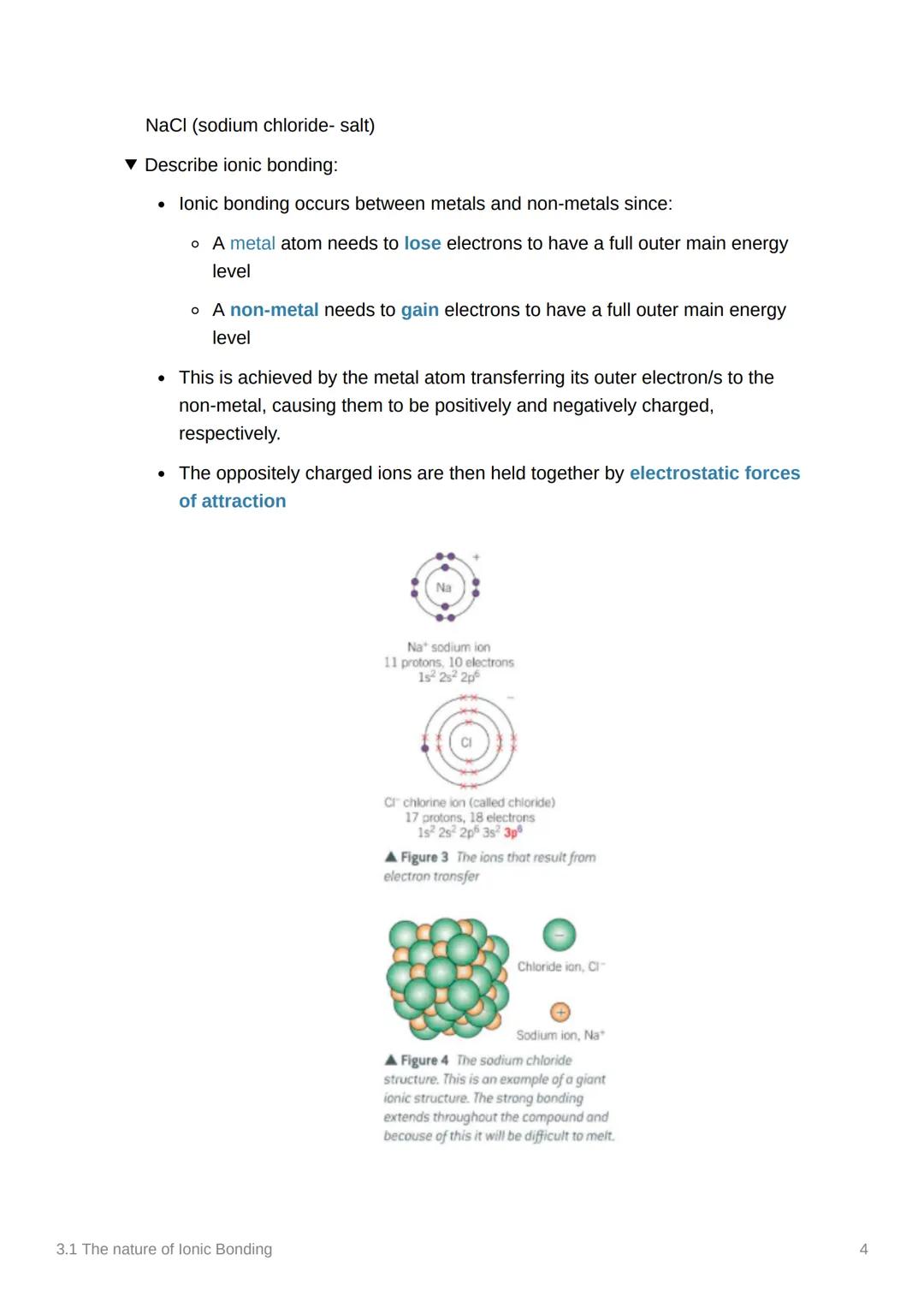# 3.1 The nature of Ionic Bonding
Anki
Covered In class? Done
Notion
Why do chemical bonds form?
▼ How and why do atoms bond?
*   By s