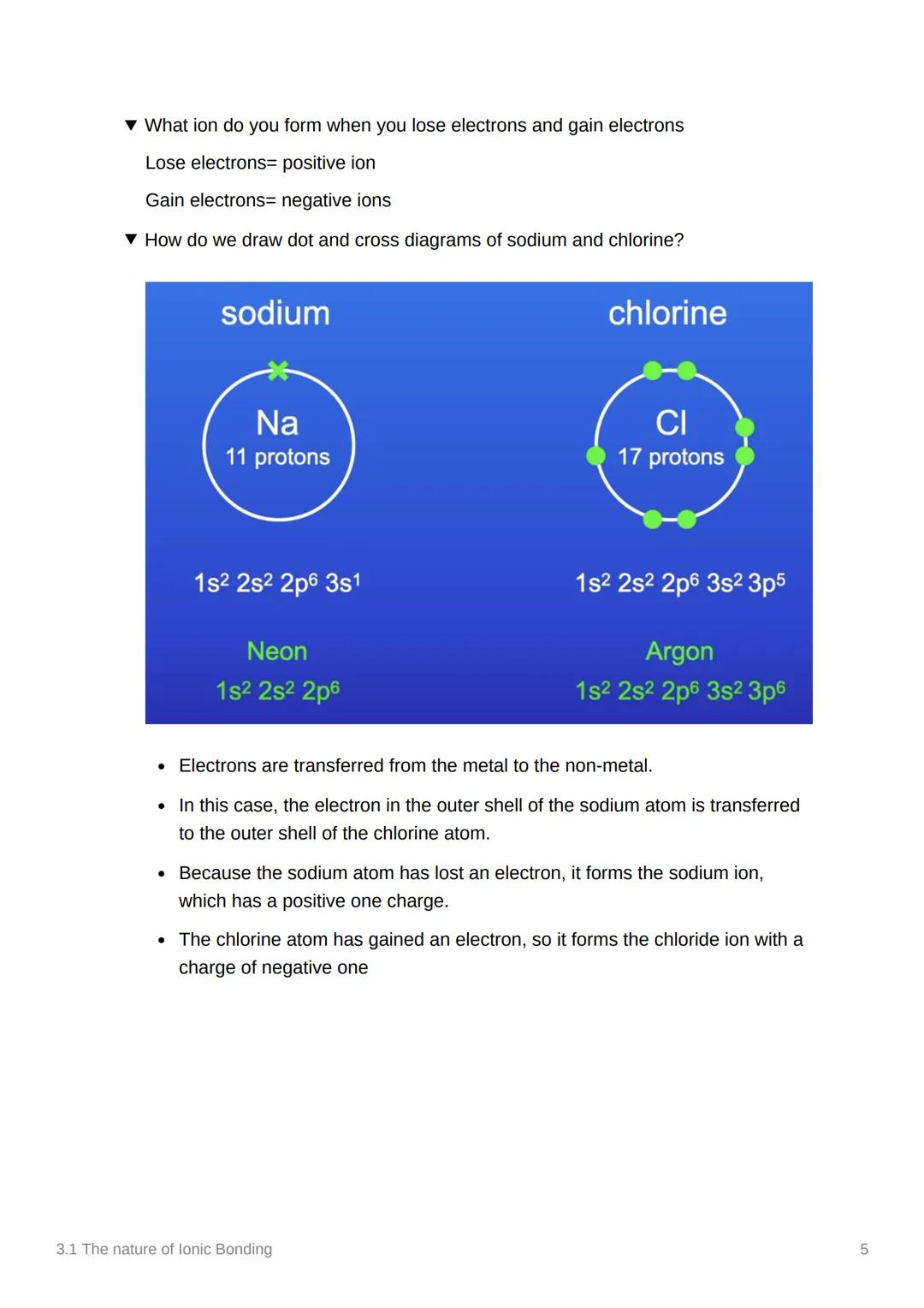 # 3.1 The nature of Ionic Bonding
Anki
Covered In class? Done
Notion
Why do chemical bonds form?
▼ How and why do atoms bond?
*   By s
