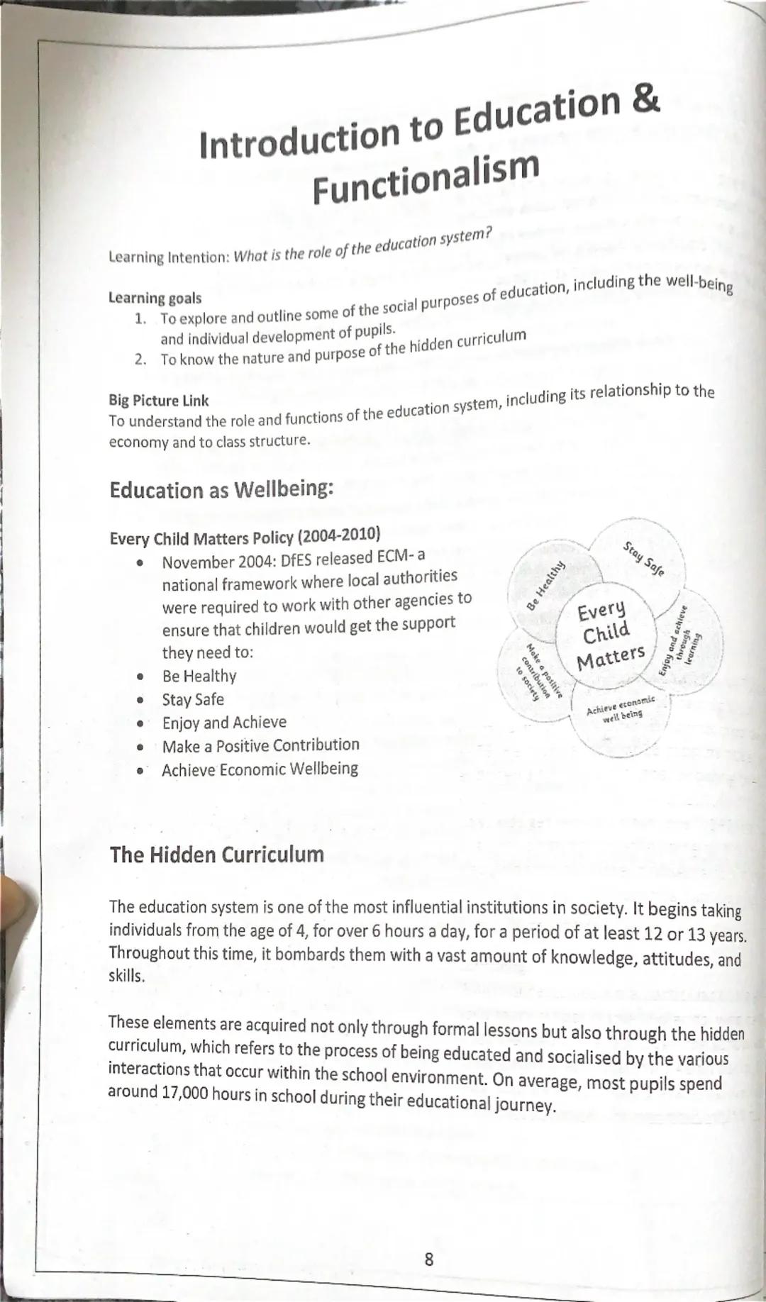 Functionalism,Marxism and Femininism and Post Modernism Theories of Education