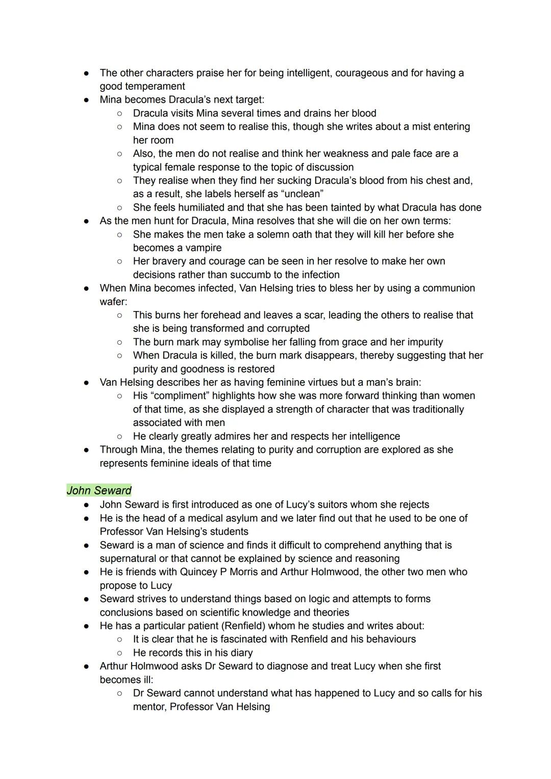 Stoker uses the literary style known as an epistolary novel to tell the story via multiple
narrative perspectives. The narrative is not only